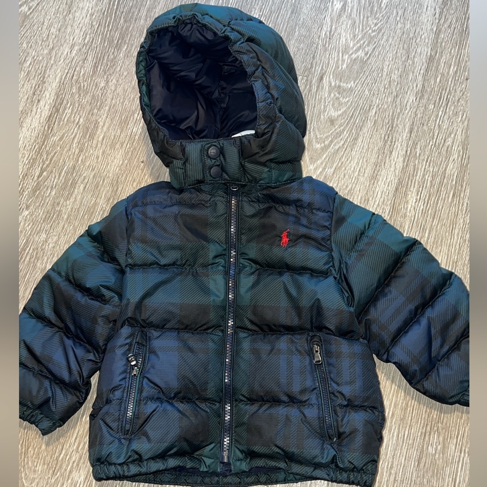 Polo by Ralph Lauren Kids Puffer Jacket - Black and Green